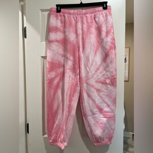 PacSun Pink Tie-Dye Joggers